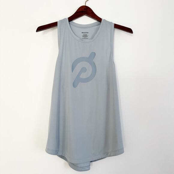 PELOTON Distance Shirttail Tank Top Slate Blue Gray Medium M - Picture 4 of 10